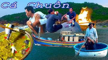 Nghề Lưới Cá Chuồn Sa Huỳnh 2║Món Cá Chuồn Thú Vị,Buổi Chiều Cắm Trại Của Ngư Dân.