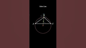 Euler Line - a line passing through orthocenter, circumcenter, centroid of a triangle