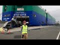 Экспорт японских автомобилей и посещение грузового  судна Jasper Arrow (Ro-Ro)