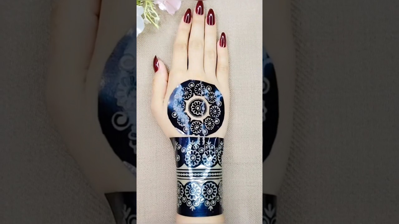 beautiful sticker mehndi design #horts