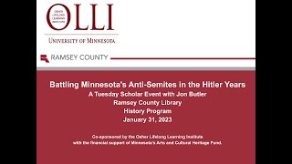 Tuesdays with a Scholar: Battling Minnesota's Anti-Semites During the Hitler Years