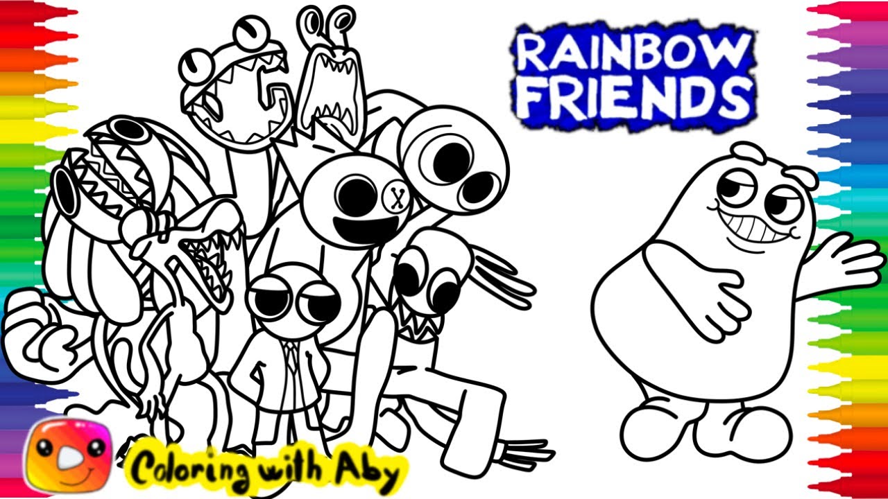 Coloring Pages Rainbow Friends – Wubbox – My Singing Monsters 29