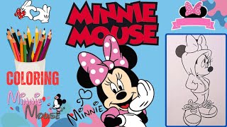 Minnie Mouse Disney Coloring pages #minniemouse #coloring #kidsvideo