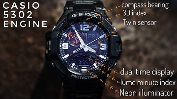 Casio 5302 Module - Watch set-up, functions demo & test screen