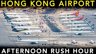 HONG KONG AIRPORT -  Plane Spotting | Afternoon RUSH HOUR