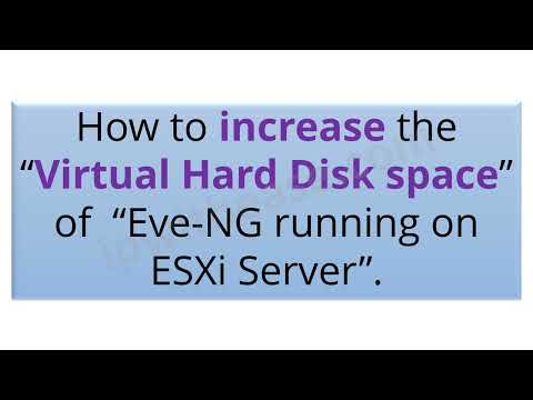 Expand EVE-NG Hard Disk Storage on ESXi Server #eveng #esxi #troubleshoot #configuration #expandHDD