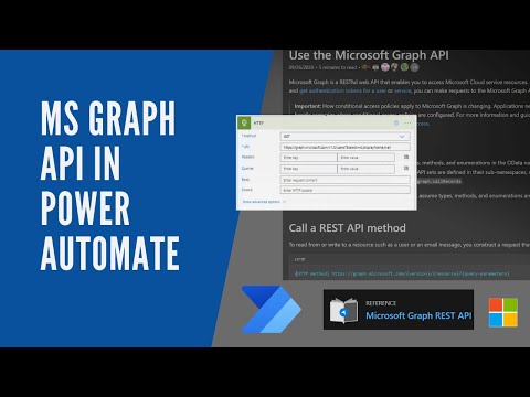 How to use Microsoft Graph API in Power Automate