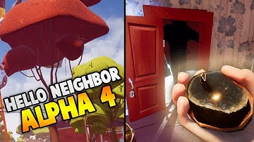 GOLDEN APPLE SECRET CUTSCENE ENDING | Hello Neighbor Alpha 4 Gameplay Update (Hello Neighbour Game)
