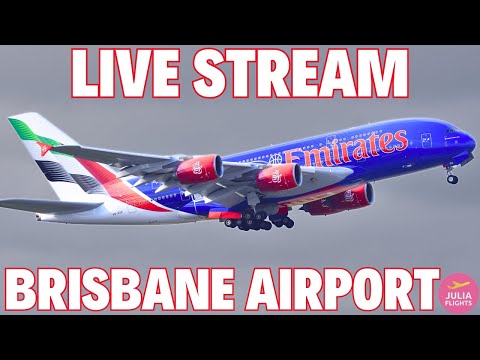 馃敶 LIVE Plane Spotting @ Brisbane Airport Australia A380 + A350 + 787 + FOKKERS - SATURDAY SHOW