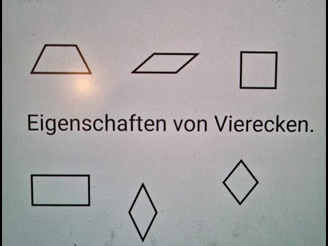 Video: Welche Eigenschaften haben eine Raute und ein Rechteck gemeinsam?