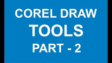 CorelDRAW tools part-2 Tutorial. Smart Drawing Rectangle Ellipse Polygon Basic Shapes Text etc