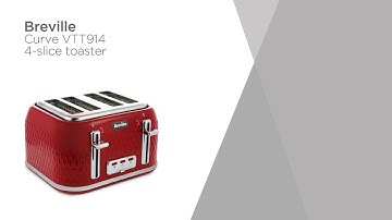Breville Curve VTT911 4-Slice Toaster - White & Chrome | Product Overview | Currys PC World