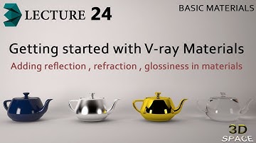 v-ray material for 3ds max  Lecture-24 [Urdu/Hindi]