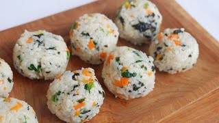 RESEP NASI KEPAL ALA KOREA SIMPLE DAN ENAK (KOREAN RICE BALLS RECIPE) - JUMEOKBAP RECIPE