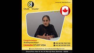 Congratulations !🎉🥳 Arashpreet Kaur for getting Study Permit, Canada 🇨🇦