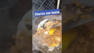 Chorizo con huevos, receta en los comentarios