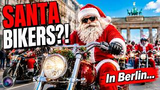 🎅🏍️ Santa Bikers Take Over Berlin! Festive CHRISTMAS PARADE on Wheels 🎄✨