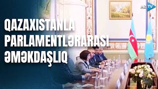 Sahibə Qafarova Sankt-Peterburqda Qazaxıstan Parlamenti Senatının sədri ilə görüşüb