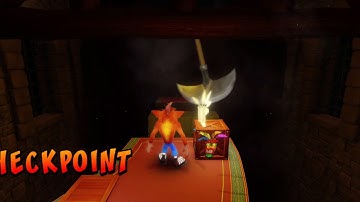 Crash Bandicoot N. Sane Trilogy 100% Walkthrough Part 25 - Fumbling In the Dark (No commentary)