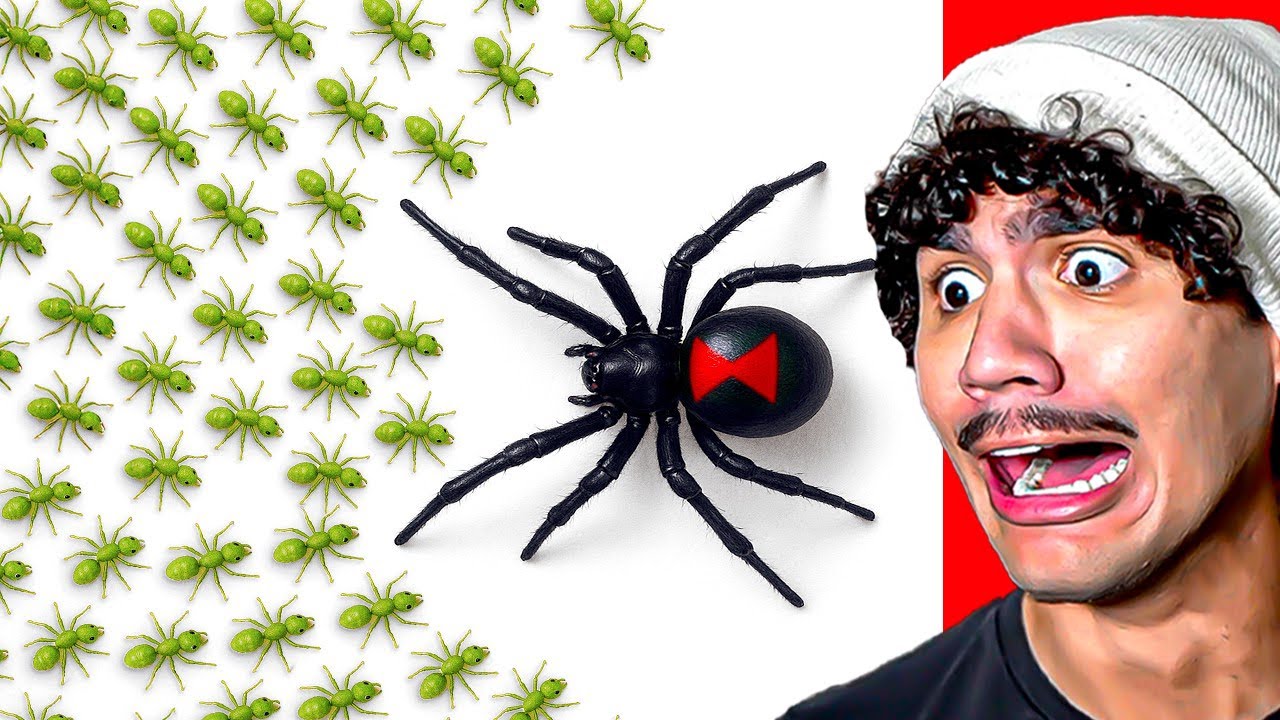 Reagindo a 1.000 FORMIGAS vs 1 VIÚVA-NEGRA, QUEM VENCERIA?