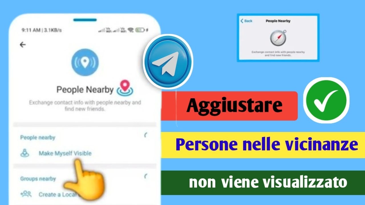 Come risolvere il problema delle persone nelle vicinanze di Telegram che non vengono visualizzate