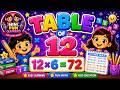 Multiplication Table of 12 for Kids | Learn Times Tables Easy