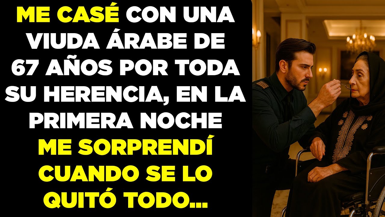 Me casaron con una viuda árabe de 67 años, mi propia jefa paralítica. Qued