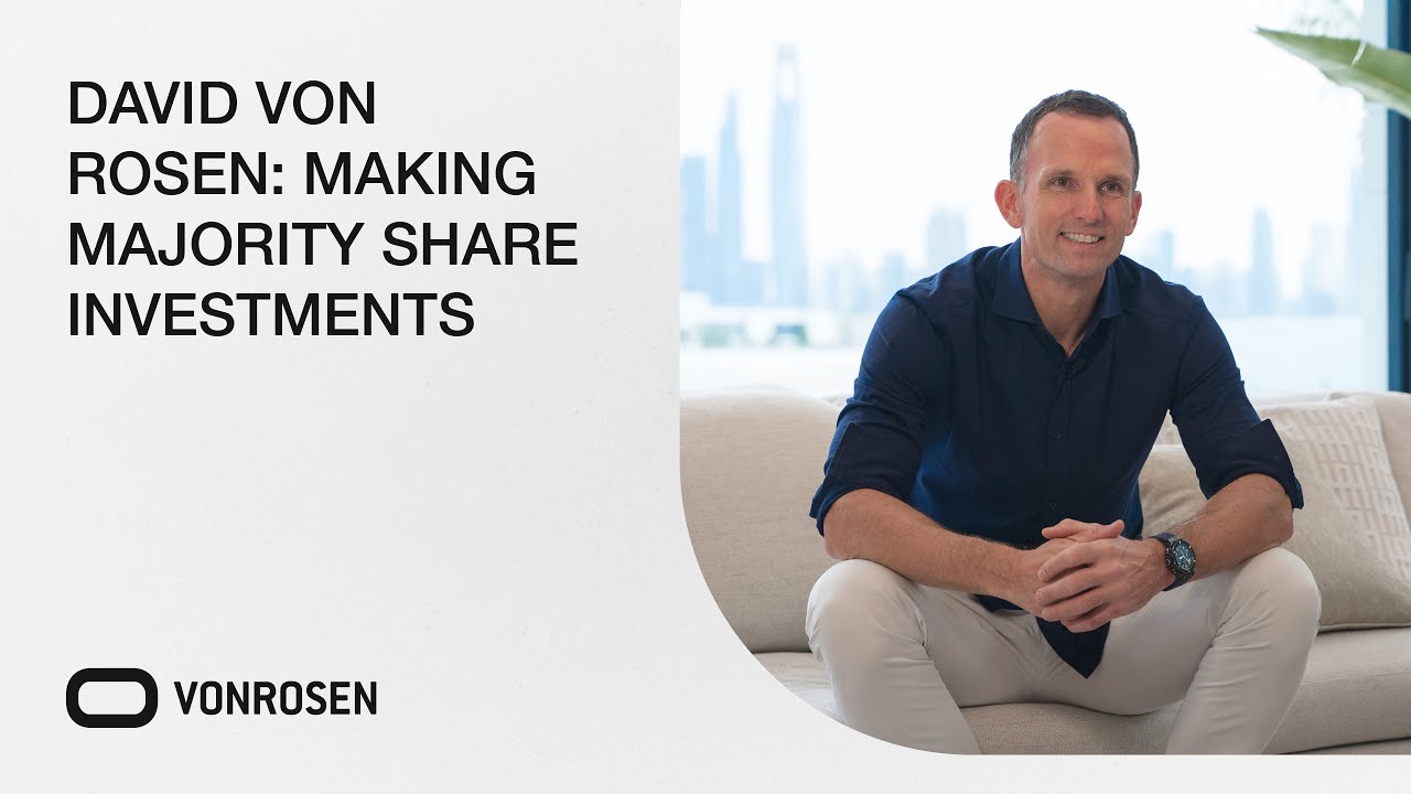 David von Rosen | Making majority share investments - YouTube