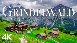 Grindelwald Switzerland 4K | Unreal Alpine Beauty – Eiger Peaks, Emerald Meadows & Quiet Valleys