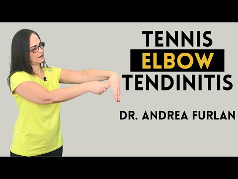 Tennis elbow - epicondylitis lateral - nyeri siku dan tendinitis oleh Dr Andrea Furlan MD PhD