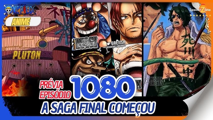 ONE PIECE PRÉVIA - EPISÓDIO 1079 (ANIME) - SE PREPAREM PARA A