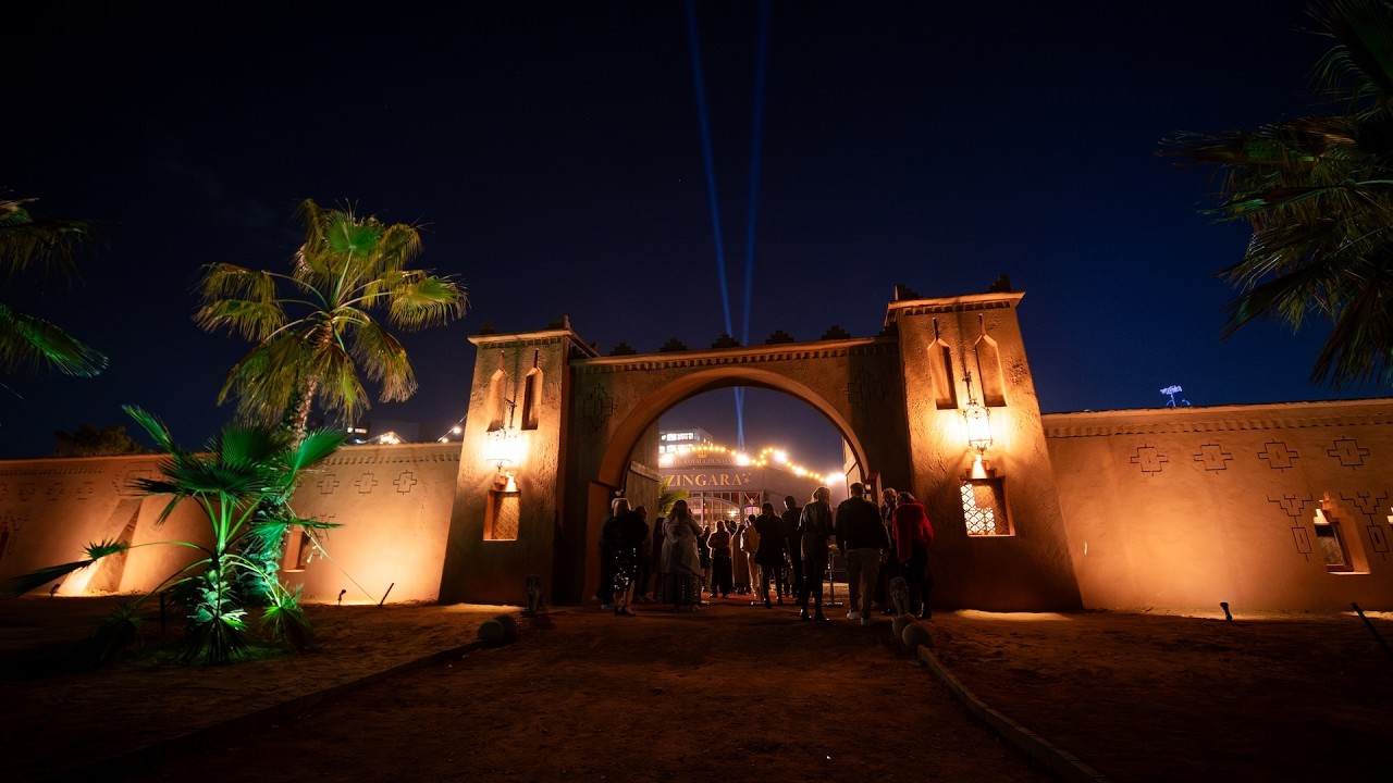 The breathtaking Royal Countess Zingara entrance at Melrose Arch