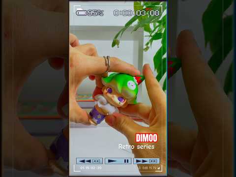 DIMOO RETRO x POP MART #artist #unboxing #relaxing #funny #arttoy #dimoo #popmart #funny #cute