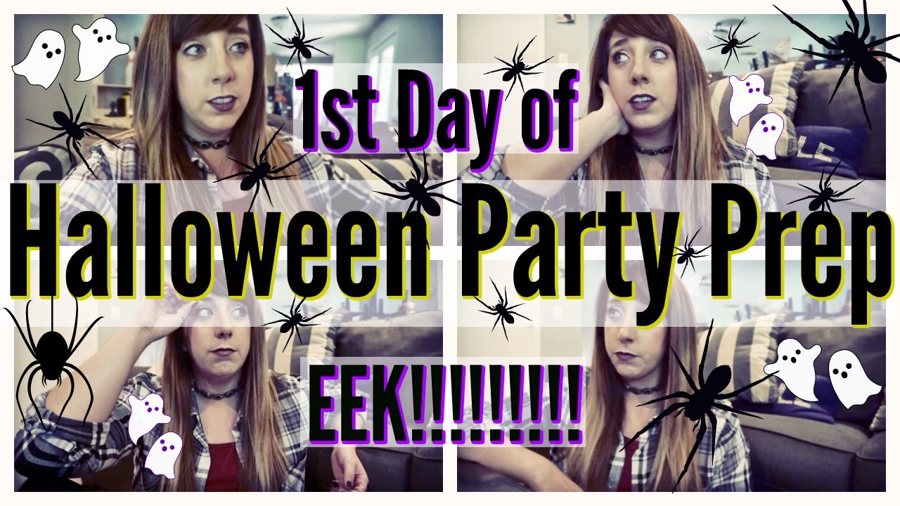HALLOWEEN HAPPY//1ST DAY OF HALLOWEEN PARTY PREP!!