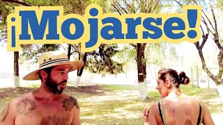 Mojarse! Día de  Chipileños (los Italianos de México) en la piscina natural. México Puebla