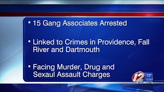 15 Boston-area gang members arrested Tuesday