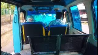 Naik mobil angkot Manado gawl gaul public transport