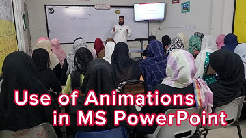 Lec 3 || Computer Course || Animations in MS PowerPoint Slides || Himalayas College ELC Prof. Naeem