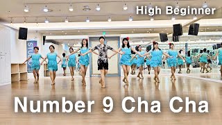 Number 9 Cha Cha Line Dance (High Beginner)