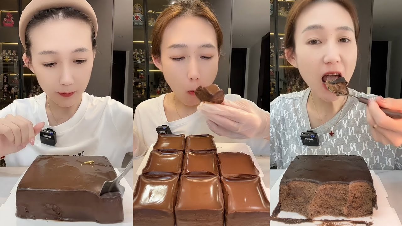 Ultimate Chocolate Cake Mukbang | ASMR Rich & Creamy Eating Sounds ...