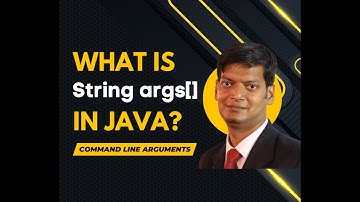 Java Command Line Arguments Explained | What is String args[] in Java?