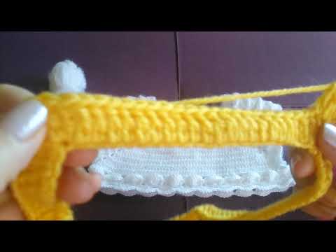 Yakadan başlamalı kolları kabartmalı  elbise modeli yapılışı #crochet 1