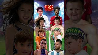 Ronaldo Jr & Delfina Suarez & Thiago Messi Vs Ishowspeed & Hasbulla & Abdu Rozik 🔥😍