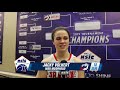 MSU Moorhead's Jacky Volkert after 72-67 win over Winona State - 2019 #NSICTourney