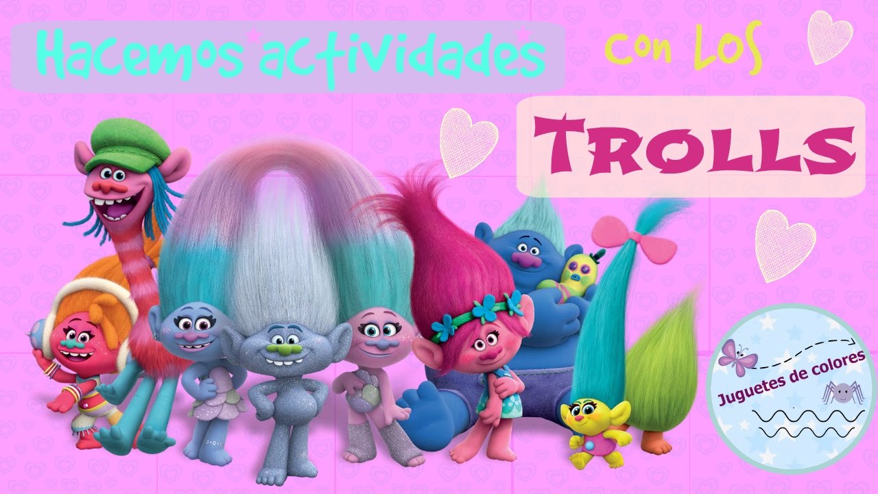 TROLLS Actividades con el megalibro Personajes Trolls en español YouTube TROLLS Actividades con el megalibro Personajes Trolls en español YouTube