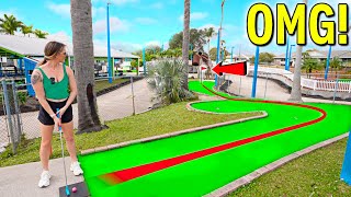 One of the LONGEST Mini Golf Holes We've Ever Seen!