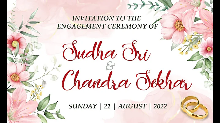 Sudha Sri with Chandra Sekhar Engagement Live 21st...