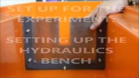 Hydraulics Lab - Flow Over Weirs