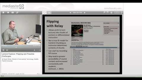 Lecture Capture- Flipping and Possible Challenges