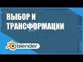 Выбор и трансформации | Основы Blender 2.80